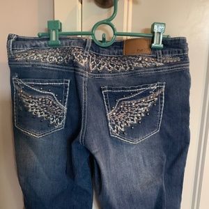 Rue 21 Embellished Denim Capris